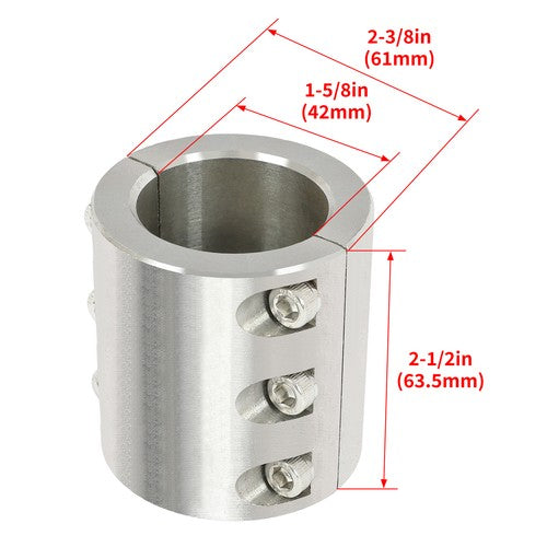 2PCS 1.625 Inch OD Size Roll Cage Mounts Split Collar Tube Clamps