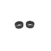 DURAFORCE Polished Aluminum Finned Oval PCV + Push-in Breather Combo Valve Cover Set of 2