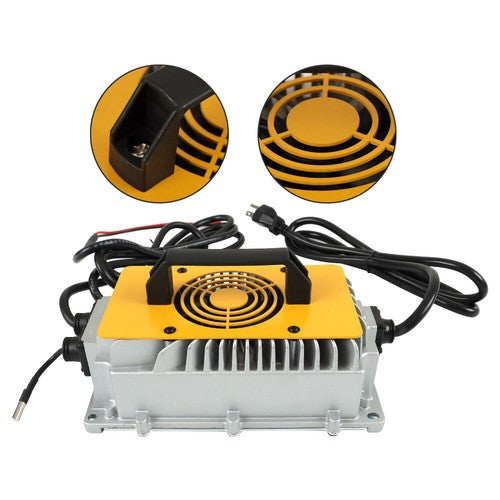 DURAFORCE 48V 15A Battery Charger O-Type Terminal IP67 For EZGO Club Car Yamaha Golf Cart