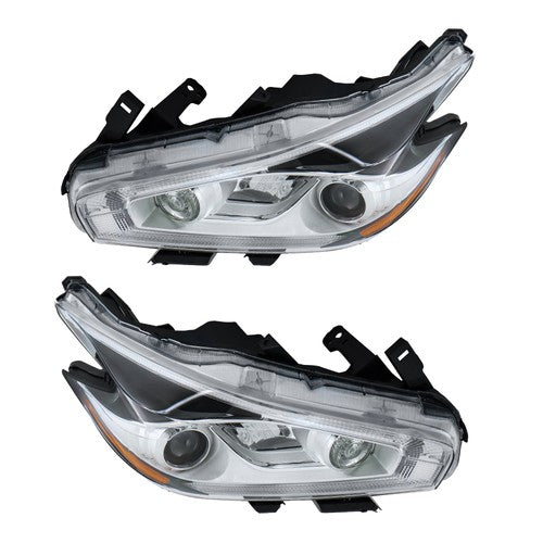 DURAFORCE Left+Right LED W/DRL For Nissan Murano 2015-2018 Headlamps Headlights Assembly