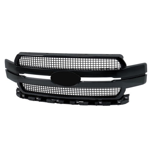 DURAFORCE For Ford F-150 2018-2020 JL3Z-8200-MB Front Bumper Center Mesh Grille Plastic