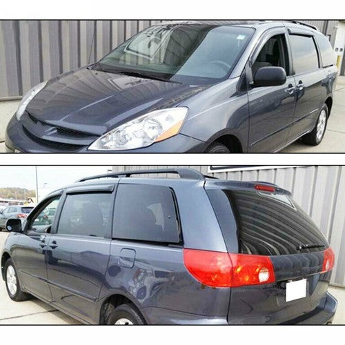 DURAFORCE Window Visors 4pcs Fit For Toyota Sienna 2004-09 Acrylic Visor Guard Vent Shade