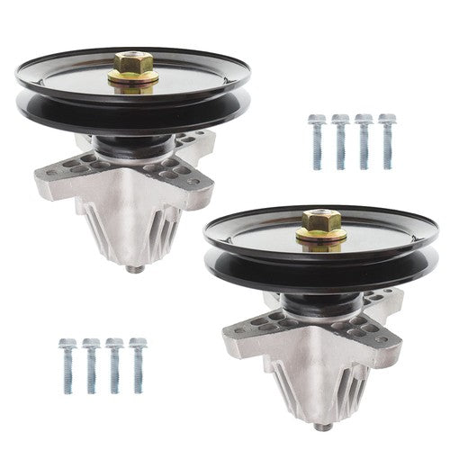 DURAFORCE 2pc Spindle Assembly For MTD Lt46 LX46 46" Deck 918-06977A 618-06977 618-06977A