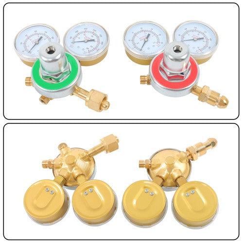 DURAFORCE Brass Oxygen Regulator CGA540 + Acetylene Regulator CGA-200 Fit For Victor