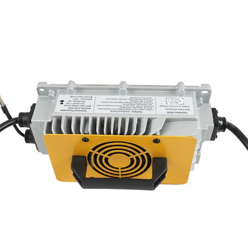 DURAFORCE 48V 17A Battery Charger 3-Pin Triangular Plug For EZGO TXT/RXV Golf Cart