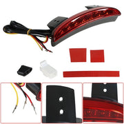 DURAFORCE For Sportster 1200 883 Red Rear Fender Tip Brake Tail LED Light