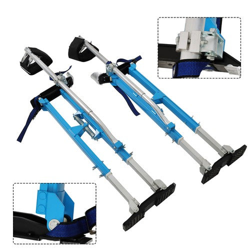 DURAFORCE Painting Stilt 36" - 48" Drywall Stilts Adjustable Aluminum Alloy Tool Blue