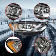 DURAFORCE For Ford Fusion 2013 2014 2015 2016 Headlight Headlamps Clear Halogen Passenger