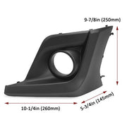 DURAFORCE For 2018 2019 2020 Subaru Crosstrek XUV Pair Fog Light Lamp Cover Bezel W/Hole