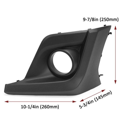 DURAFORCE For 2018 2019 2020 Subaru Crosstrek XUV Pair Fog Light Lamp Cover Bezel W/Hole