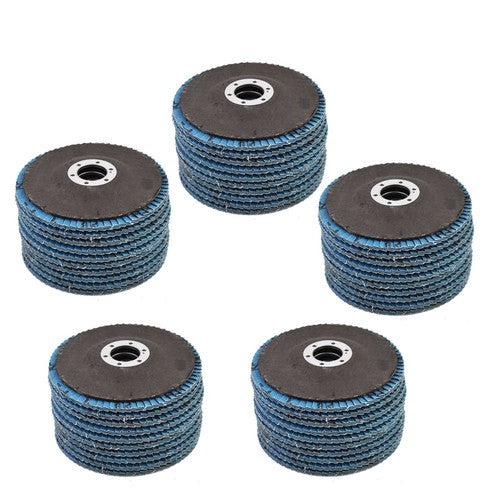 DURAFORCE PACK 50 PREMIUM ZIRCONIA FLAP DISC SANDING GRINDING 4-1/2" X 7/8" 40 GRIT