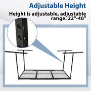 DURAFORCE New 3x6 Adjustable Ceiling Overhead Garage Storage Rack Safe Stable Shelf
