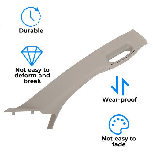 Pair Pull Grab Handle A Pillar Windshield Post Trim for 2002 2010 Dodge Ram