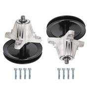 DURAFORCE 2pc Spindle Assembly For MTD Lt46 LX46 46" Deck 918-06977A 618-06977 618-06977A