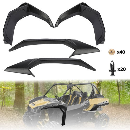 4PCS Fender Flares Mud Guards for Kawasaki Teryx KRX 1000 KRX4 1000 2020 2023
