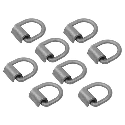 DURAFORCE {8 Pack} 5/8" Heavy Duty Weld-On Forged D Ring Fracture Strength 18000 LBS