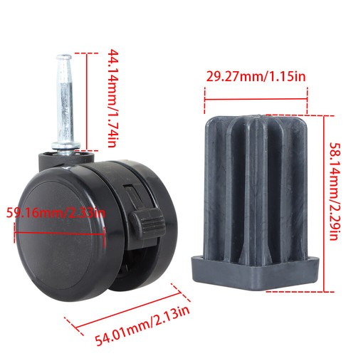 DURAFORCE 2pc For Weber Spirit Series Caster Wheel ForSummit Gas Grills Caster Wheel
