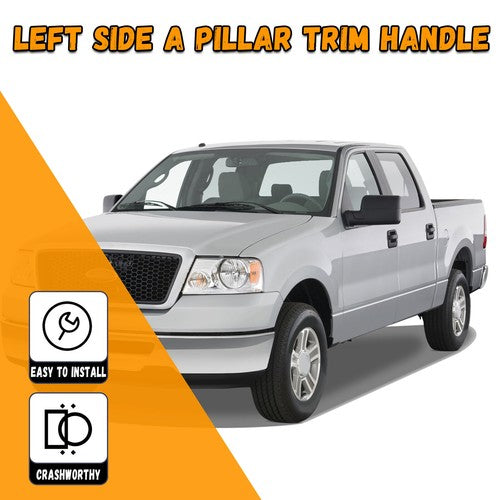 Interior Trim Handle Driver Left Fit for 2004-2008 Ford F-150 Gray