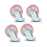 DURAFORCE 5"X 2" Heavy Duty Casters -Polyurethane Caster with Capacity up to 3200 LBS