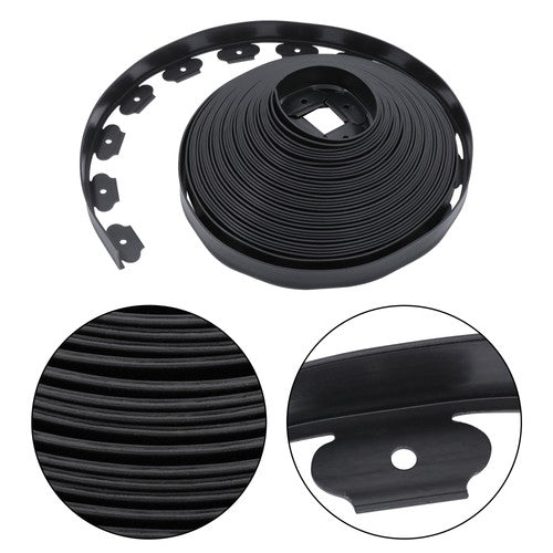 DURAFORCE 64pcs Anchoring Spik L-shaped 100FT Garden Edge Lawn Grass Stone Isolation Strip