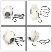 DURAFORCE Inline Duct Fan 4 Inch 280 CFM Ventilation Exhaust Fan for Bathroom Grow Tent
