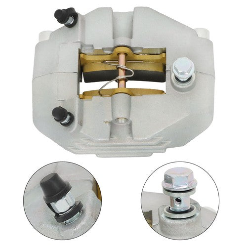 DURAFORCE Rear Brake Caliper with Brake Pads For Yamaha Grizzly 660 YFM660F 4x4 02-08 ATV
