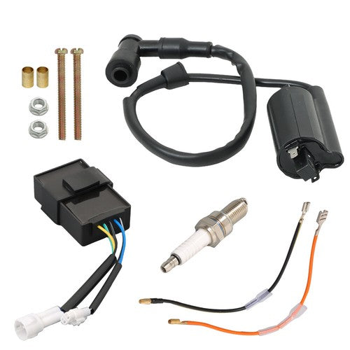 DURAFORCE For Kawasaki Ignition Coil CDI W/ Spark Plug Kit ATV Bayou 300 KLF300B 1988-2004