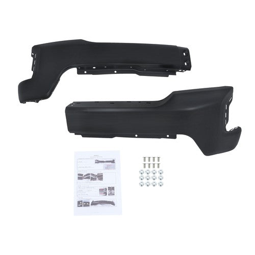 DURAFORCE Split Black Front Bumper W/o Sensor Holes For Chevrolet Silverado 1500 2019-2022