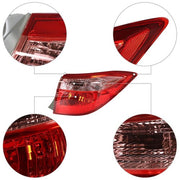 DURAFORCE Tail Light Outer Passenger Chrome For Toyota Corolla 17-19 Sedan Rear Brake Lamp