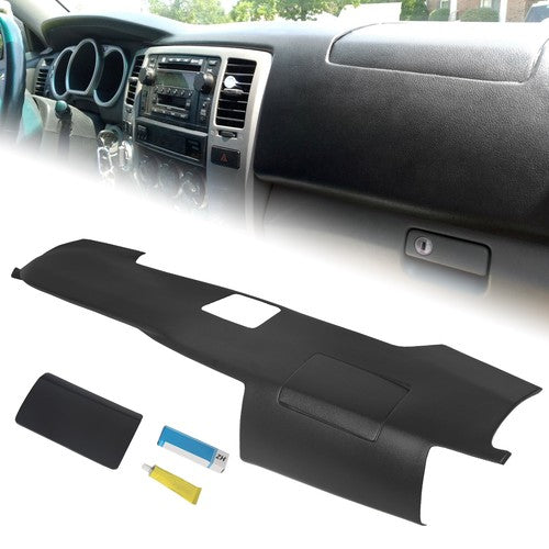 Overlay Dash Cover Dashboard Black for Toyota 4Runner 2003-2009 With Speaker Holes