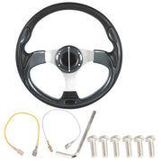 DURAFORCE Fit For Yamaha EZGO Club Car Golf Cart 12.5 inch Carbon Fiber Steering Wheel New