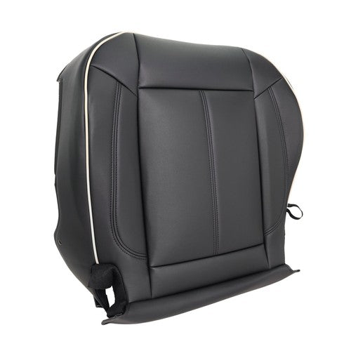 DURAFORCE Driver&passenger Bottom Seat Cover Fit For Hummer H3 2006-2010 Black Leather