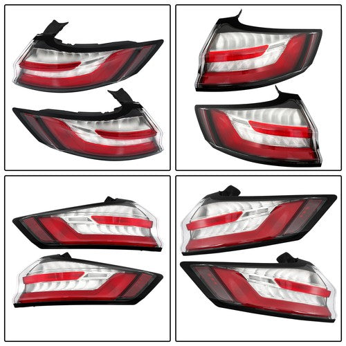 DURAFORCE Rear Passenger+Driver Side Tail Lights For Ford Edge SE SEL 2019-2023 Outer Lamp