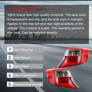 DURAFORCE Fit For Toyota Camry 2012-2014 One Pair Outer LH + RH Tail Light Brake Lamp