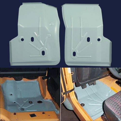 Steel Front Driver Passenger Floor Pans for Jeep Wrangler TJ 2D 1997-2006