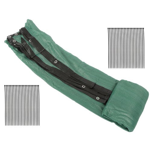 DURAFORCE Dark Green 5FT by 50FT Heavy Duty Garden Privacy Fence Barrier Net With Zip Ties
