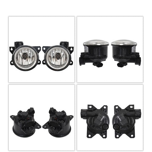 DURAFORCE For 2016-2018 Honda Civic 2/4DR Front Bumper Smoked Fog Lights Assembly + Bulbs