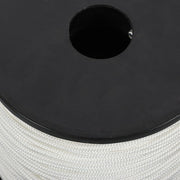 DURAFORCE 1/8 inch White Dacron Polyester Rope - 500 Foot Spool | Solid Braid