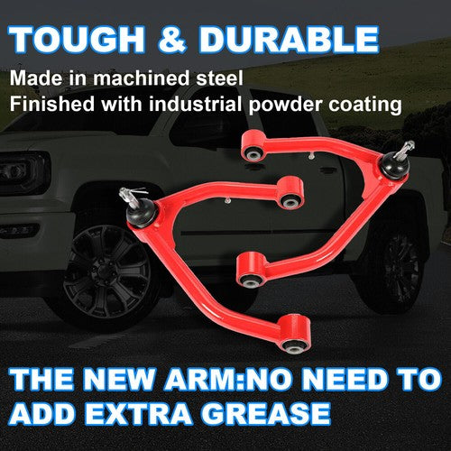 Front Upper Control Arms 2-4 Inch Lift for Silverado Sierra Escalade Tahoe Avalanche