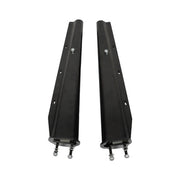 DURAFORCE 2.5" Bolt Spacing 30" Mud Flap Hanger Set Spring Loaded Straight For Semi Trucks