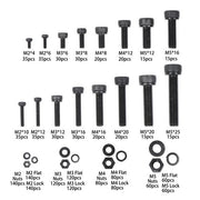 DURAFORCE 1600Pcs Metric Screw Assortment,M2 M3 M4 M5 Screws Nuts and Bolts Assortment Kit
