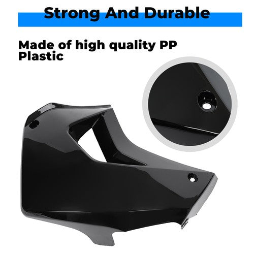 Right Side Radiator Shroud Black Painted for Kawasaki KLR650 Camo 2008-2018