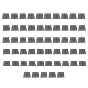 DURAFORCE 55PCS 12x12" Interlocking Drainage Floor Tiles Modular Interlocking Tile Black