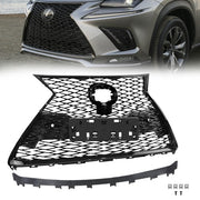 DURAFORCE Front Grille Gloss Black Fit 2018-2021 Lexus NX300 NX300h F-Sport 53101-78130