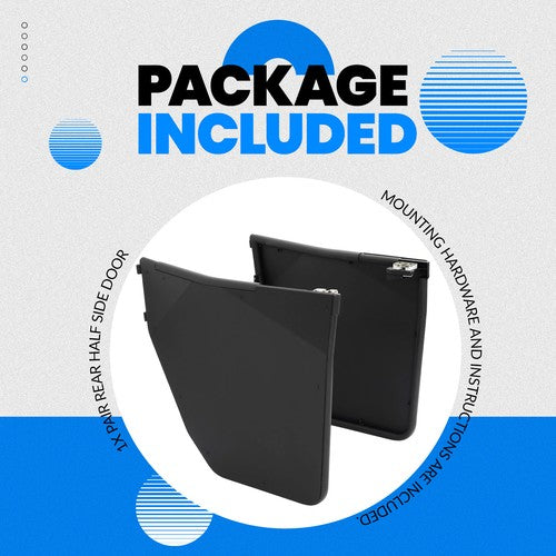 Aluminum Half Door Kit for Polaris Ranger 500 570 EV ETX Mid Size 2015-2022