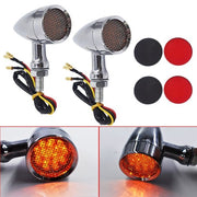 DURAFORCE For Sportster XL 1200 883 Iron Motorcycle LED Turn Signal Lights Chrome