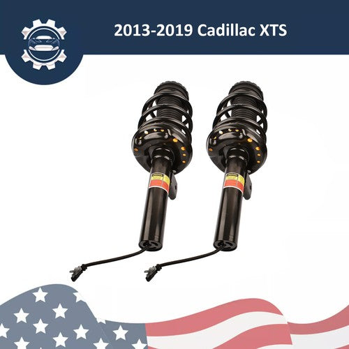 DURAFORCE Pair Front Shock Absorber Assys 19300063 for 13-19 Cadillac XTS 3.6L w/ Electric