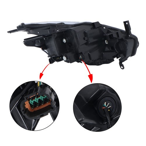 DURAFORCE LH/Driver Headlight Headlamp Clear LED Type For Nissan Murano Platinum 2015-2018
