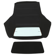 DURAFORCE Black Convertible Soft Top Clear Heated Glass Window For BMW 3 Series E46 00-06