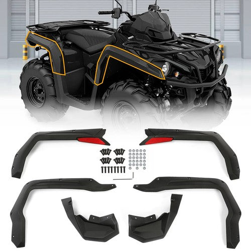 DURAFORCE Front and Rear Mud Flaps Mud Guard Accessories for Can Am Outlander 450 500 L Max